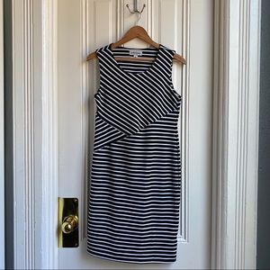Shelby + Palmer Black and White Striped Dress